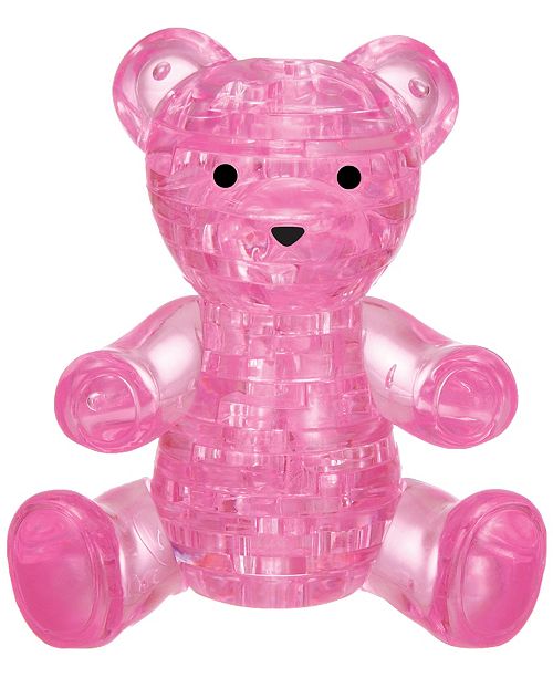 Bepuzzled 3d Crystal Puzzle Teddy Bear Pink 41 Pcs Reviews