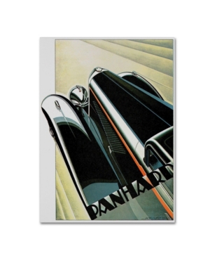 Trademark Global Vintage Apple Collection 'art Deco Auto' Canvas Art In Multi