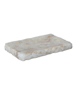 Ab Home 9.5" Onyx Stone Tray In White