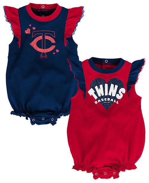 Outerstuff Baby Minnesota Twins Double Trouble Bodysuit Set