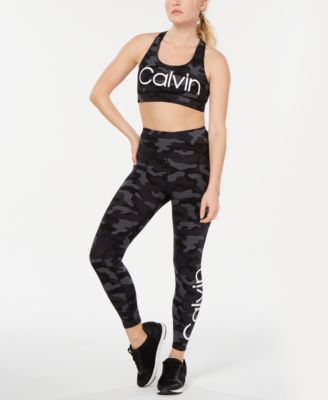 calvin klein camo sports bra