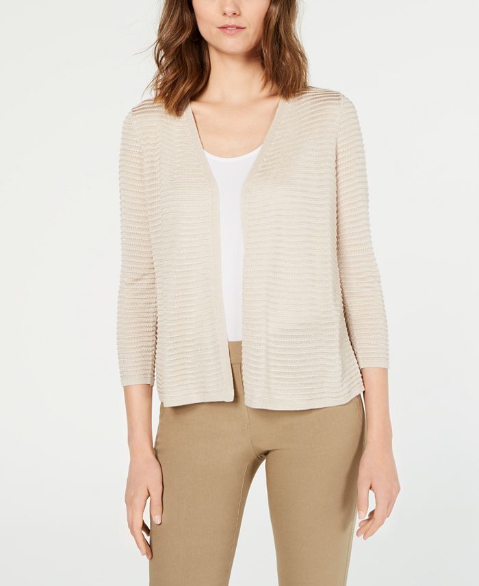 Alfani Textured Ottoman Ribbed Cardigan Created for Macy s Macy s