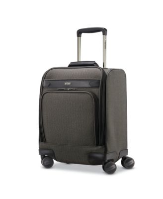 hartmann herringbone deluxe underseat carry on spinner