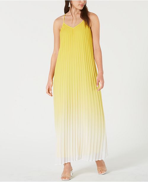 Bar Iii Pleated Ombre Maxi Dress Created For Macy S Reviews