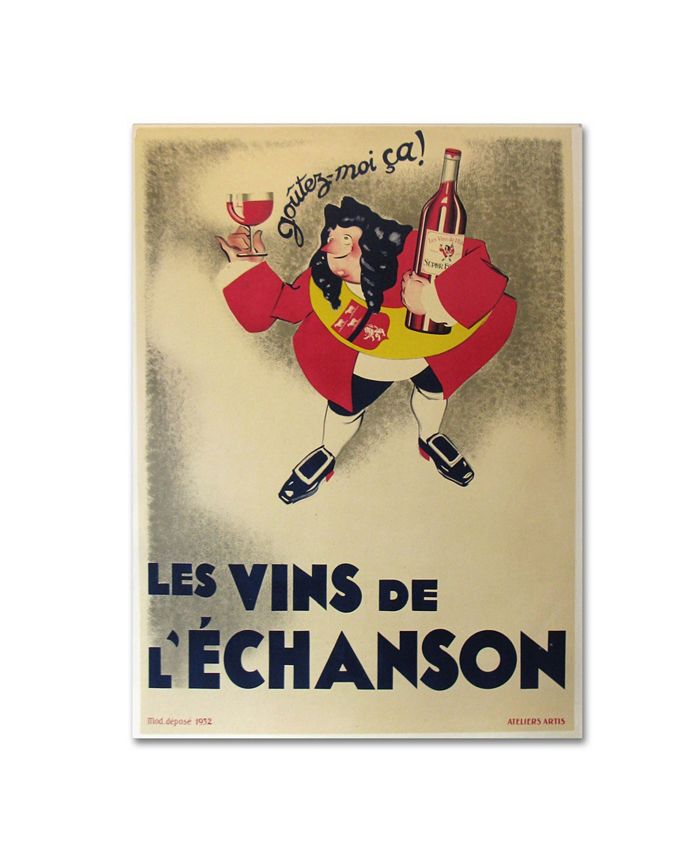 Trademark Global Vintage Apple Collection 'French Wine' Canvas Art - 32 ...