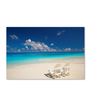 Trademark Global Robert Harding Picture Library 'beach Couple' Canvas Art In Multi