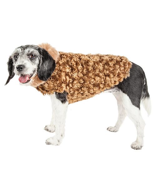 Pet Life Central Pet Life Luxe Furpaw Shaggy Elegant Dog Coat