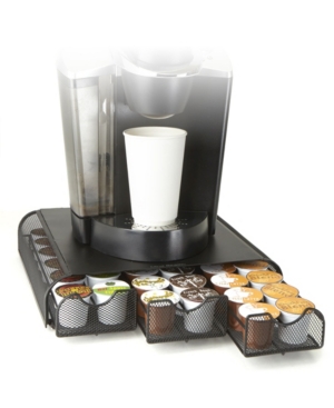 Mind Reader 36 Capacity 'Anchor' Triple Drawer K-Cup Dolce Gusto Cbtl Verismo Single Serve Coffee Pod Holder Drawer Metal Mesh