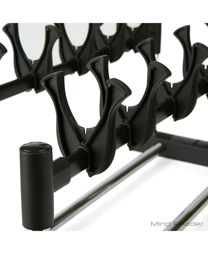 Mind Reader Shoe Rack Organizer 6 Pair Footwear Organizer Storage Stand