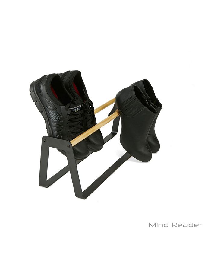 Mind Reader Small Shoe Rack Slipper Holder Organizer Shoe