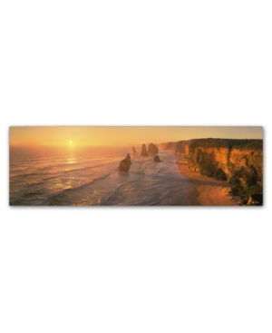 Trademark Global John Xiong 'seashore Sunrise' Canvas Art In Multi