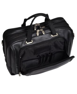 West Loop Expandable Double Compartment Briefcase