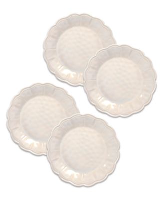 TarHong Saville Scallop Oyster Luster Dinner Plate, 10.8