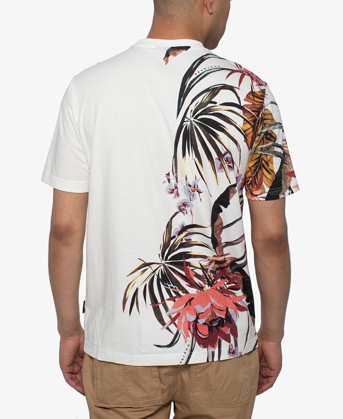 Sean John Men's Exposed Floral T-Shirt - Macy's