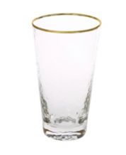 Classic Touch Set of 6 Water Glasses with Rich Design