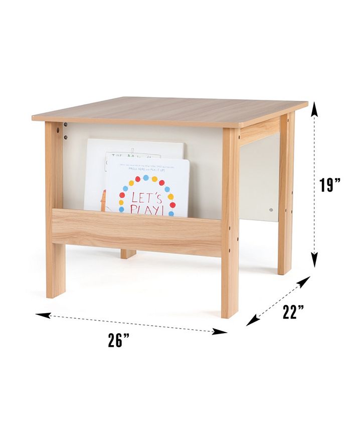Humble Bee Kids Book Rack Storage Table and 2 Chairs - Macy's