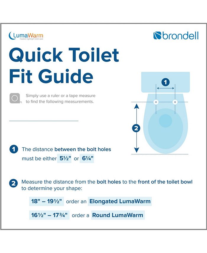 Brondell Lumawarm Heated Nightlight Toilet Seat Elongated Macy's