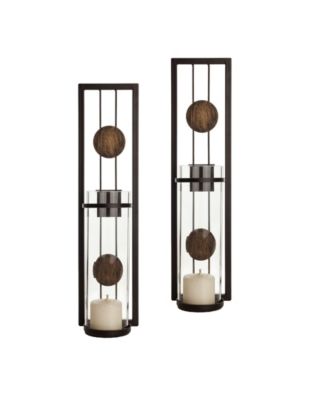 Danya B Set Of Two Contemporary Metal Wall Sconces - Macy's