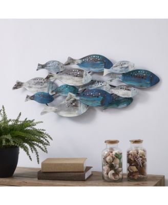 School of Fish Metal Wall Art