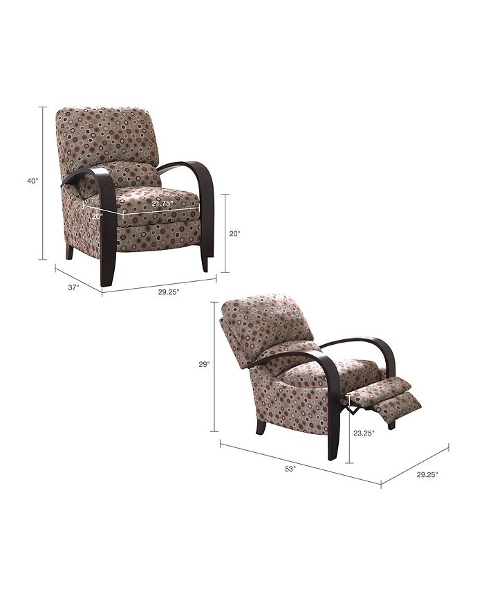 Arya bent arm recliner clearance
