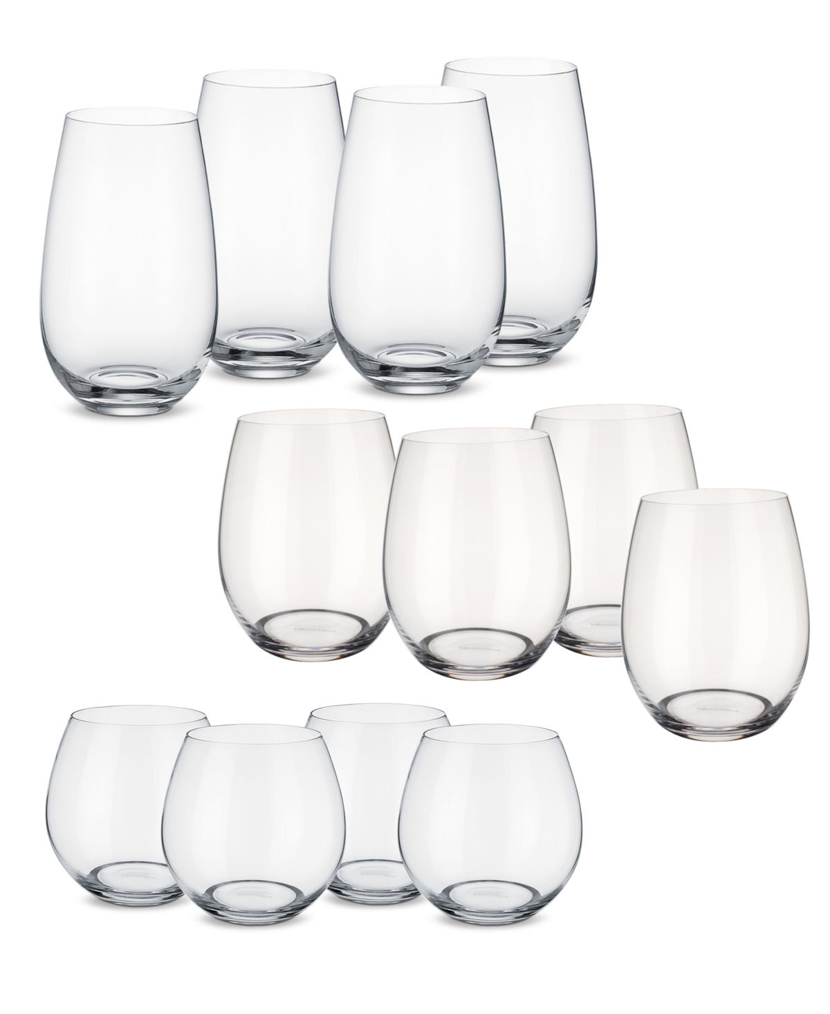 Villeroy & Boch Entree Stemless Wine 12 Piece Set