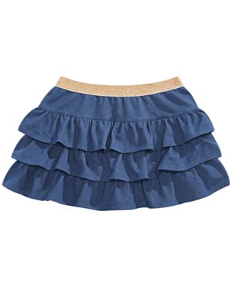 Epic Threads - Tiered Ruffle Denim Skirt