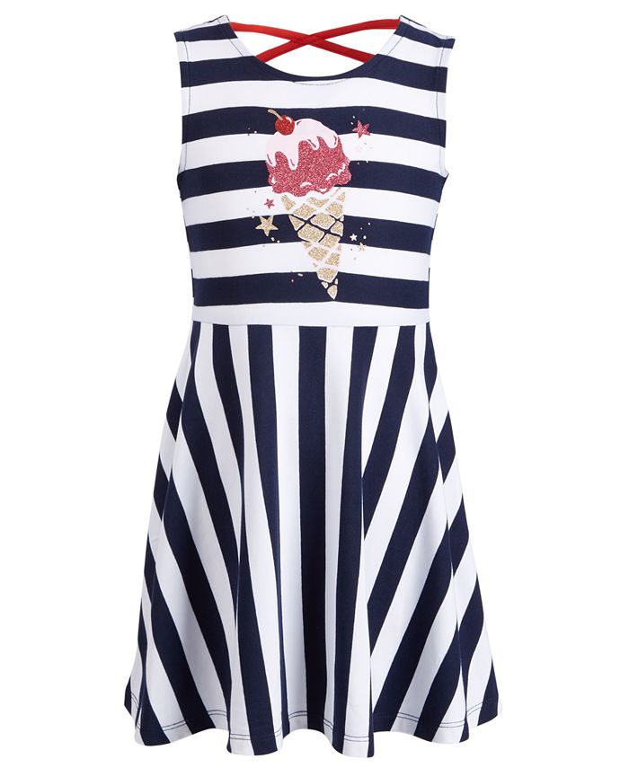 Epic Threads Toddler Girls Striped Ice Cream Dress, Created for Macy's
