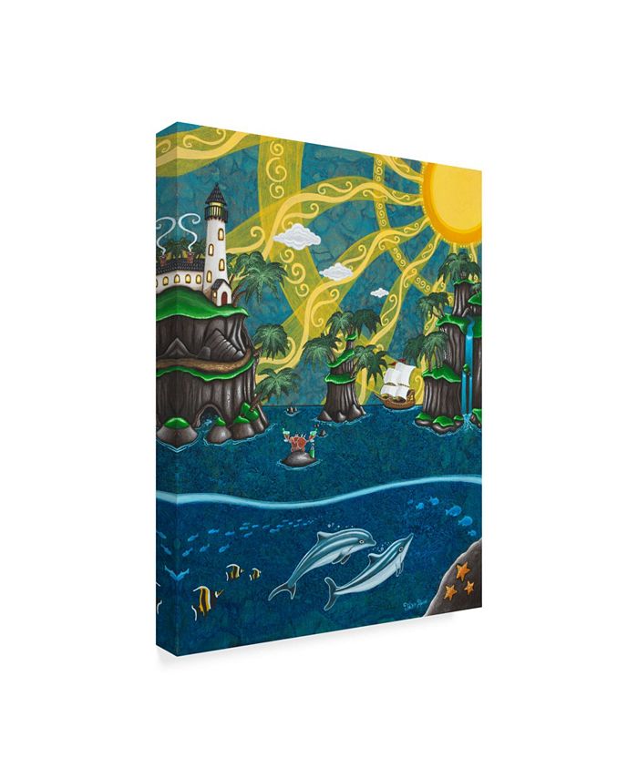 Trademark Global Jake Hose 'Tropical Escape' Canvas Art 24" x 18" x 2