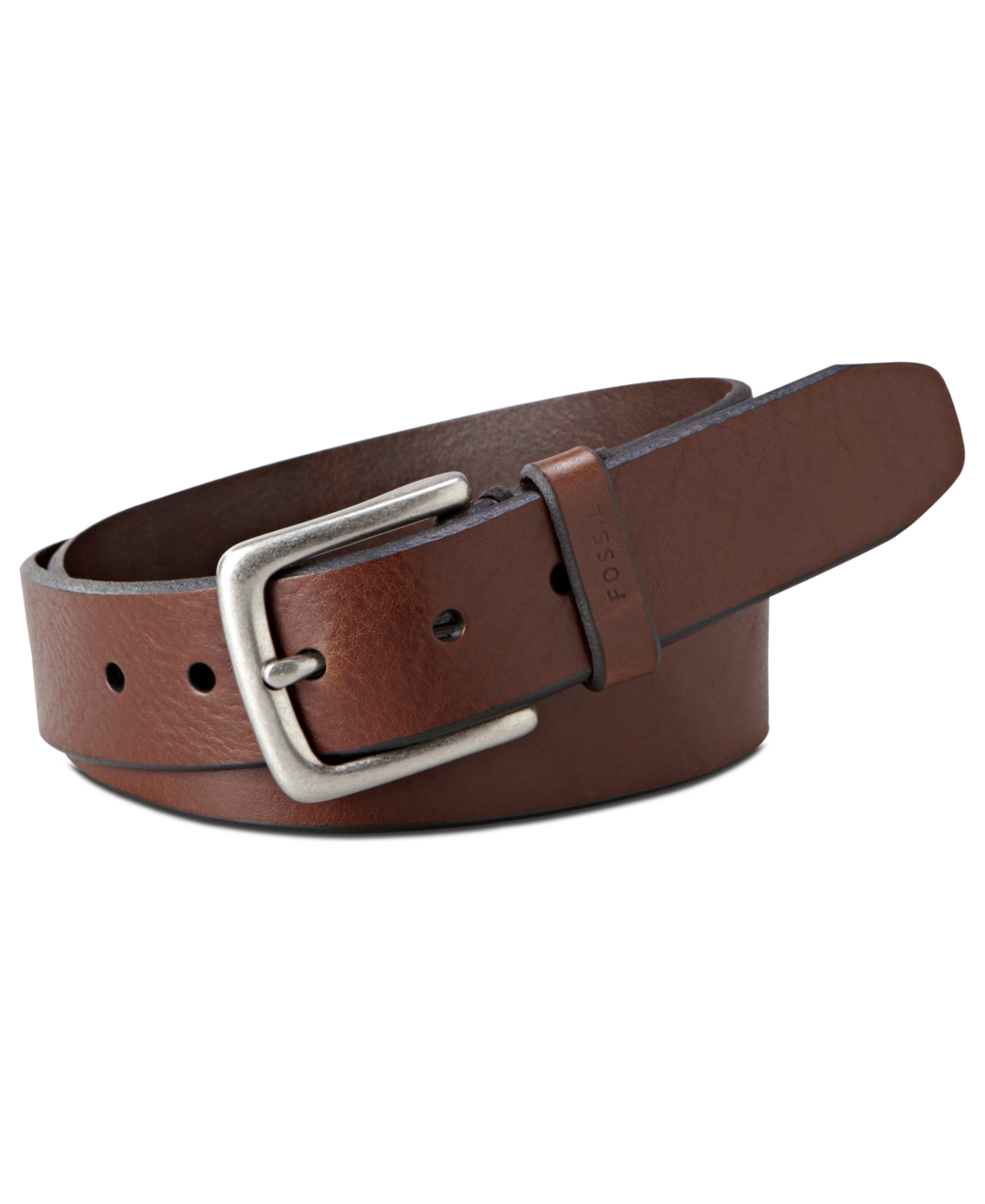 Joe Casual Leather Belt - Brown