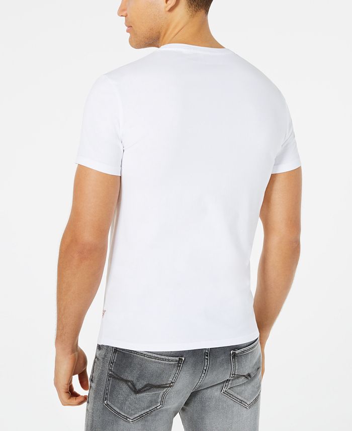 GUESS Men's Gothic Stripe Logo Graphic T-Shirt - Macy's