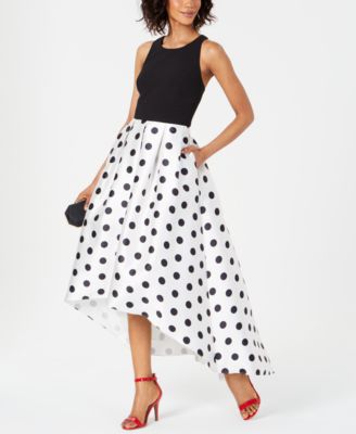 Jessica Howard Polka Dot Tea Length Dress