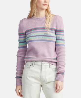 ralph lauren puff sleeve sweater