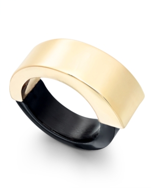image of Alfani Gold-Tone Colorblock Statement Ring, Created for Macy-s