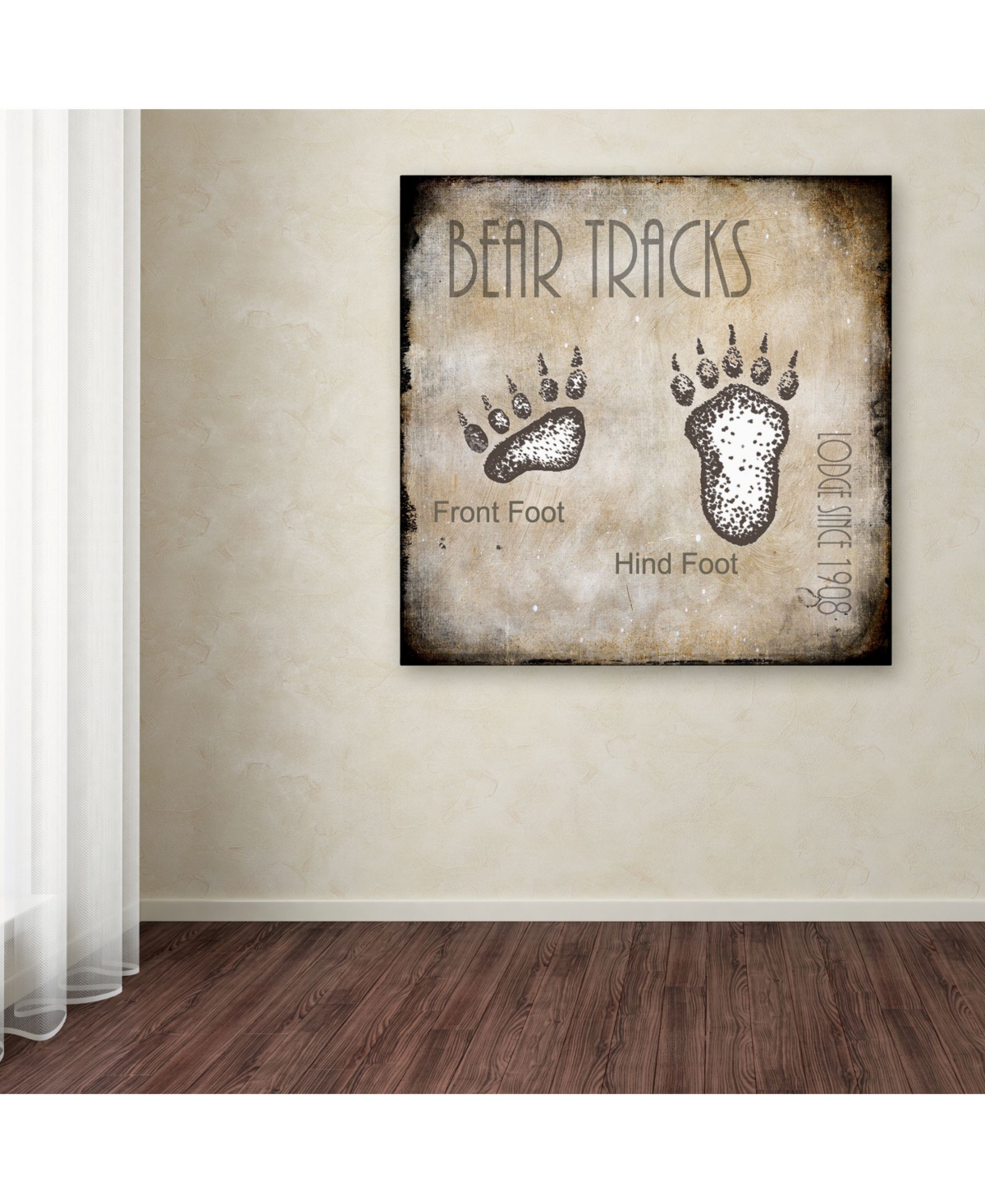 lightbox Journal 'Moose Lodge 2 - Bear Tracks 2' Canvas Art - 2