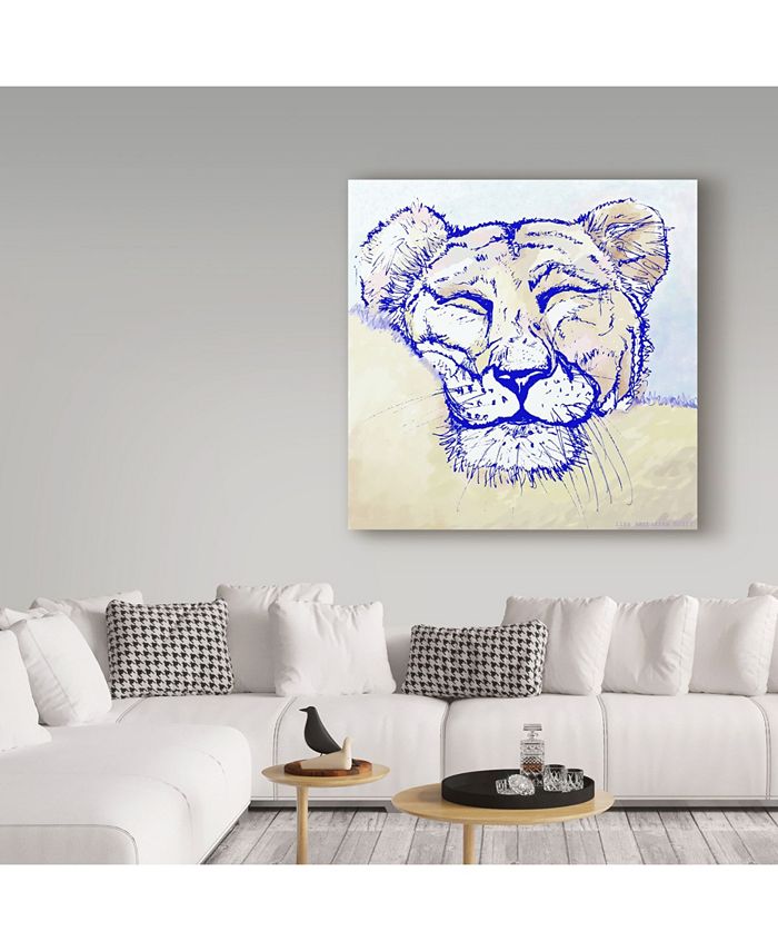 Trademark Global Lisa Katharina 'Lion Sleeping' Canvas Art - 24