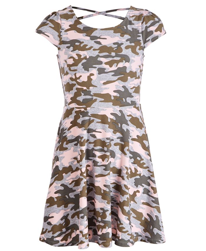 Epic Threads Big Girls Camo Print Skater Dress Created for Macy s