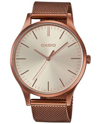 casio rose gold watch womens