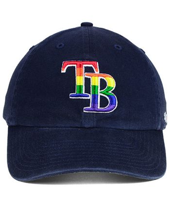 47 Brand Tampa Bay Rays Pride CLEAN UP Strapback Cap - Macy's