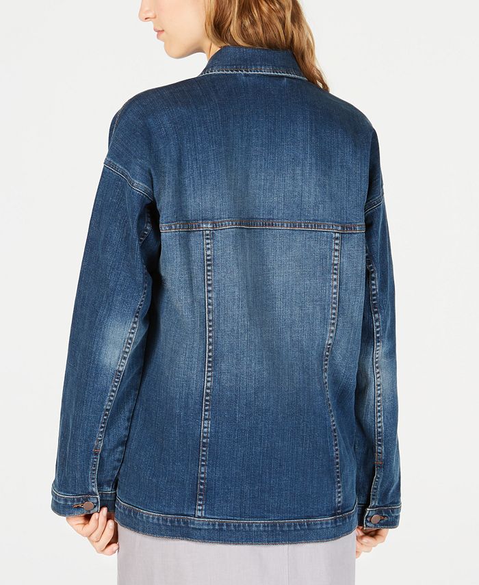 Eileen Fisher Oversized Denim Jacket - Macy's