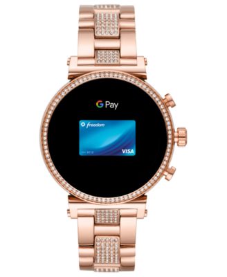 michael kors access watch rose gold