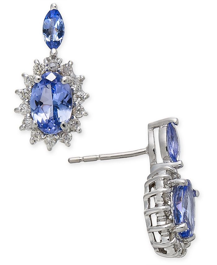 Macy's tanzanite earrings deals