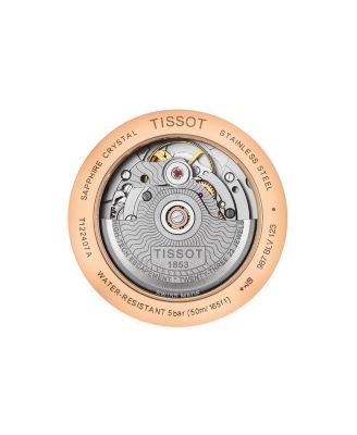 Men's Carson Premium Powermatic Brown Leather Strap Watch 40mm