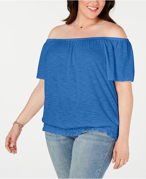 Style Co Plus Size Off The Shoulder Top Created For Macy S
