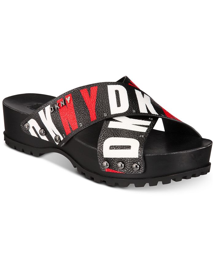 Dkny wave platform sandals discount