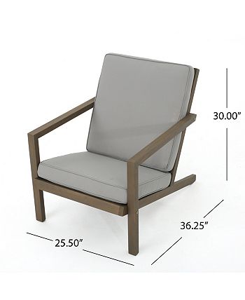 Noble House - Leah Outdoor 3pc Dining Set, Quick Ship