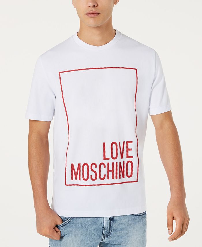Love Moschino Men's Square Logo Graphic T-Shirt - Macy's