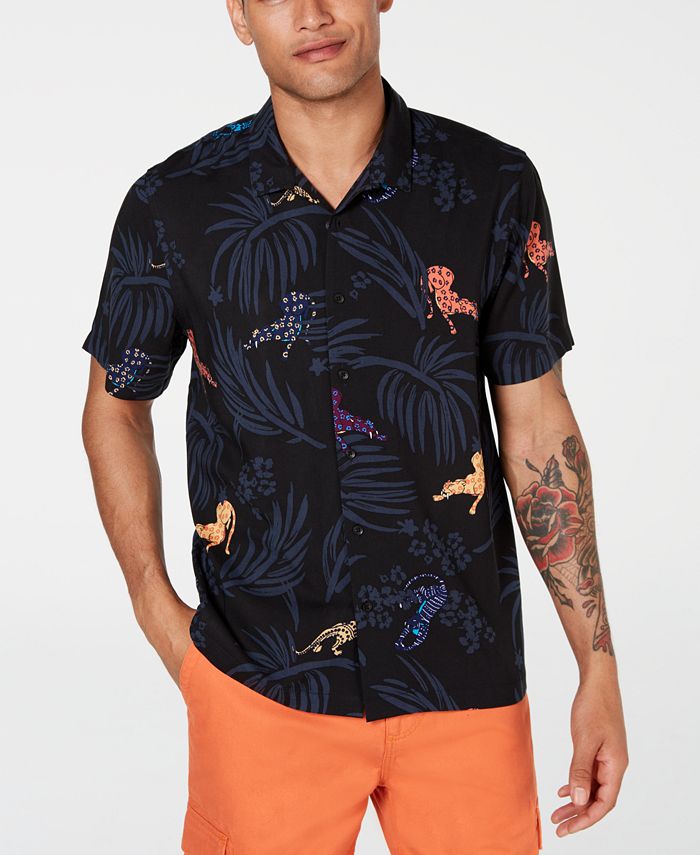 American Rag Men's Flora and Fauna Shirt, Created for Macy's & Reviews ...