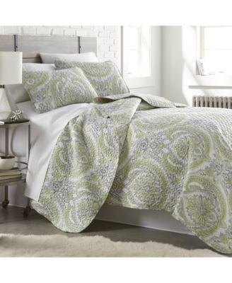 Classic Paisley 3-Pc. Quilt Set, King/California King