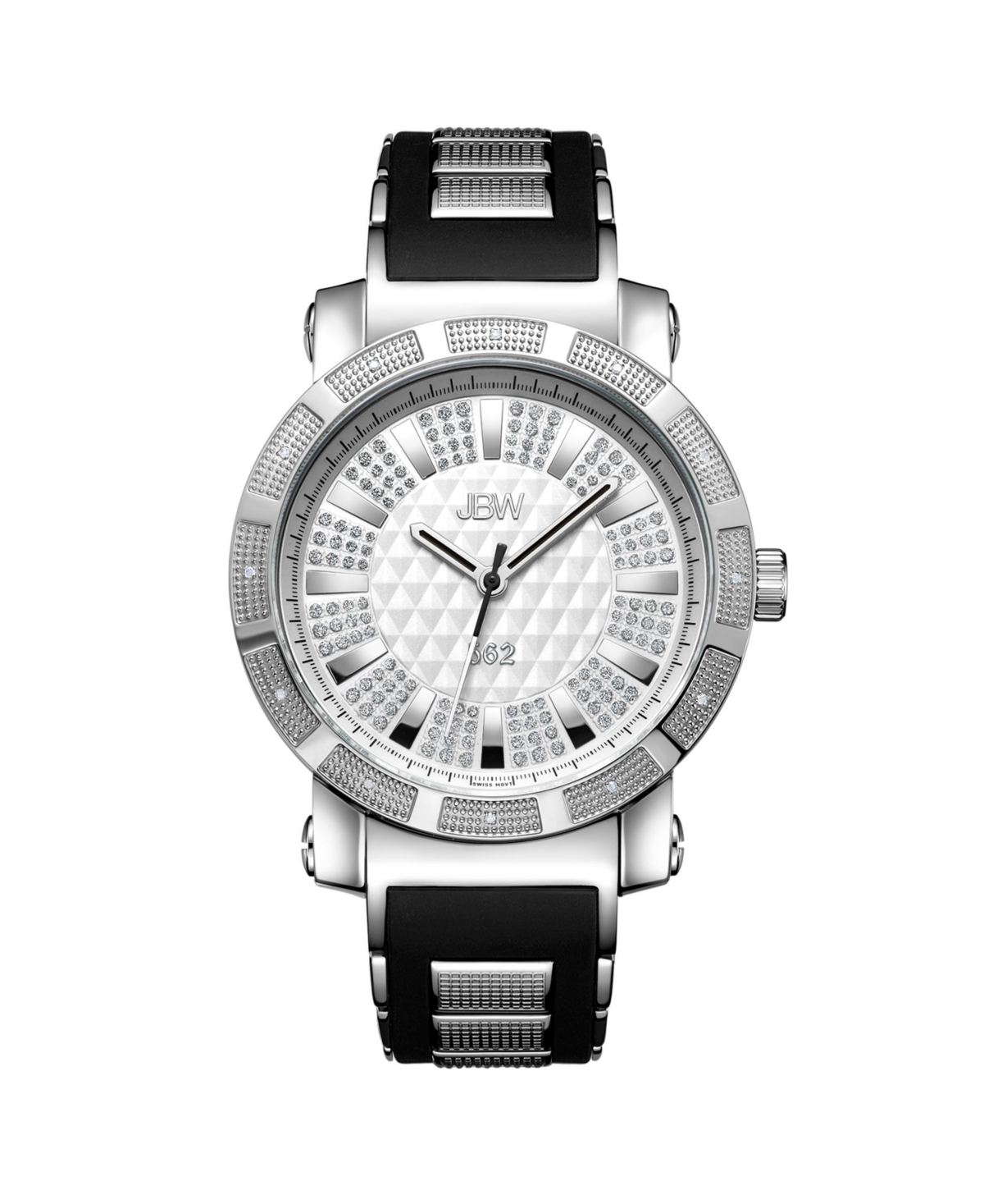 Men's "562" Diamond (1/8 ct.t.w.) Stainless Steel Watch - Silver