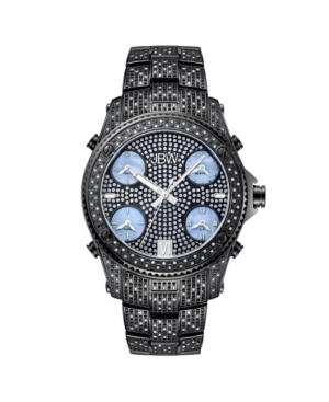 Jbw Men's Jet Setter Diamond (2 ct.t.w.) Black Ion-Plated Stainless Steel Watch